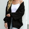 Women Autumn Long Lantern Sleeve Cardigan Sweater Casual Streetwear Fall Tops Coat
