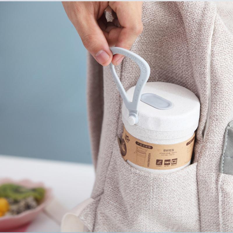 300 мл кофейные чашки с крышками, симпатичные, портативные, герметичные, многоразовые, для чая, сока, мыла, кружки, термос для еды, пшеничная соломинка, дорожная посуда для напитков