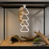 Hanging Reptile Climbing Ring Cloud Shape Plastic Snake Climbing Toys Exercise Multi-Level Climbing Hoop Chain Habitat
