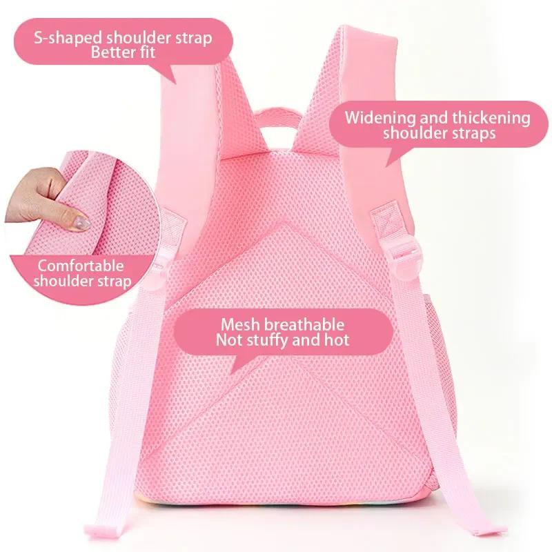 K-Pop Anime Demon & Witch Hunter Student Rainbow Backpack (HUNTR/X)