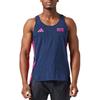 Мужская майка для бега Adizero Berlin Marathon, влагоотводящая, легкая, дышащая, топ JZ0136