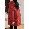 Winter Women Hooded Jackets Thicken Warm Padded Coats Casual Long Parkas Clothes Loose Outerwear