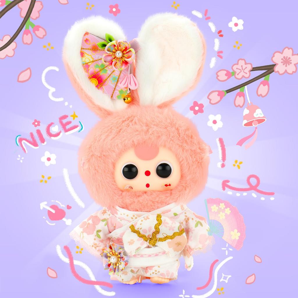 TOP TOY x Baby Three [Макаронный Кролик Эксклюзив для Японии] Серия Плюшевая Мягкая Виниловая Подвеска [1 шт.] Гачапон Сюрприз Фигурка Пластиковая Модель Премиум Игрушка