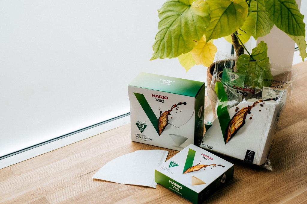 Бумажный фильтр HARIO V60, совместимый с кофеваркой, коричневый Misarashi для чашек, произведенных в Японии, 1-4 VCF-02-100MK
