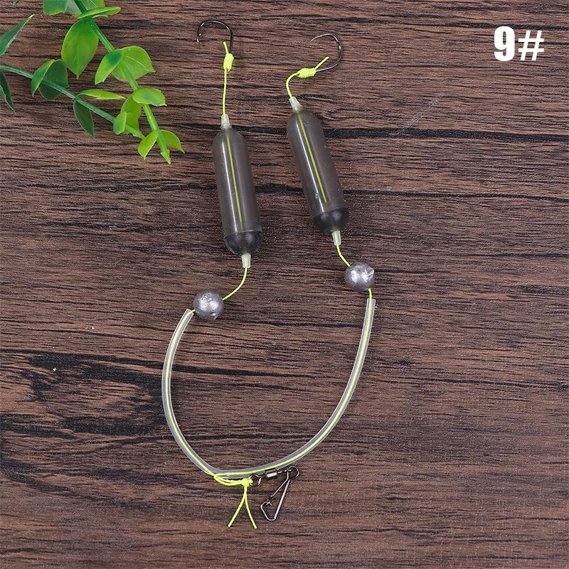 1 шт. Основа против разделения Рыболовный крючок Двойной крючок Для рыбалки на живую наживку С двойными бородками для удержания наживки Высокоуглеродистая сталь