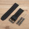 26 мм ремешок для часов силиконовый с пряжкой водонепроницаемый ремешок для часов подходит для Garmin fenix 5Xplus (черный)