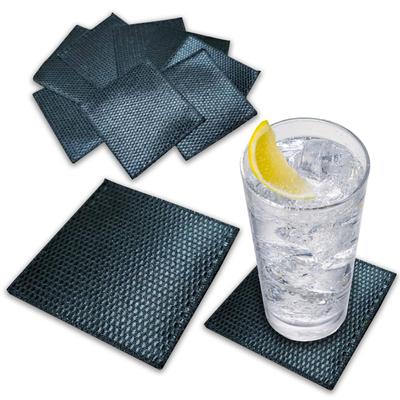 MMall Coaster Cloth Snack Club Cabaret Club Absorbent Coaster Set of 10 (Черный, квадратный)