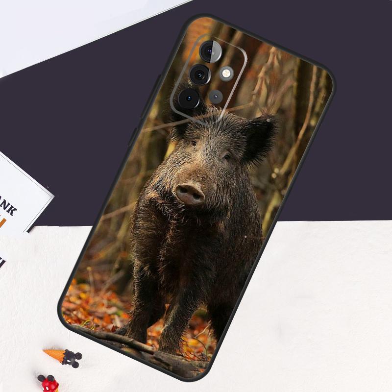 Wild Boar Pig Brown Cover For Samsung Galaxy A54 A34 A14 A52S A12 A22 A32 A52 A72 A13 A33 A53 A50 A51 A71 Case