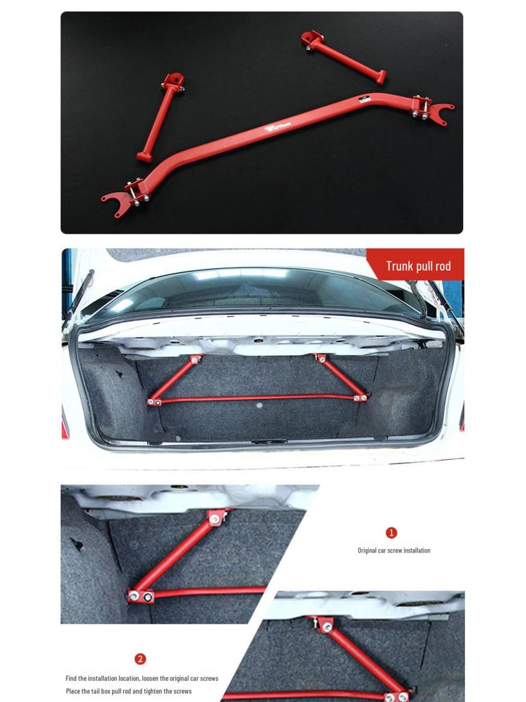 BMW E46 3 Series Rear Chassis Sway Bar & Reinforcement Kit