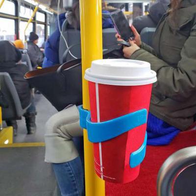 Универсальный держатель для кофейного напитка, подставка, регулируемый зажим для чашки, зажим для чашки для метро, автобуса, велосипеда