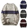 Fashion Casual Long Sleeve Round Neck Men'S Sweater Loose Pullover
