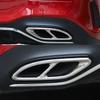 2 шт., накладка на выхлопную трубу из нержавеющей стали для Mercedes Benz ABCE GLC GLE Class W176 W246 W205 W213 AMG, Стайлинг автомобиля