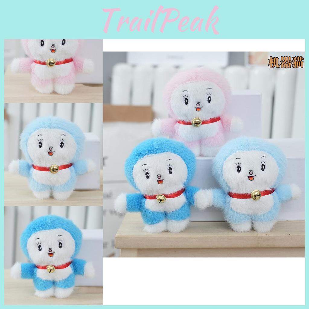 Adorable Doraemon Plush Keychain Cute Cat Doll Backpack Charm For Kids