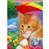 Cat DIY 5D Diamond Painting Rhinestone Animal Diamond Embroidery Cross Stitch Mosaic Full Round Drill Home Decor Art Gift
