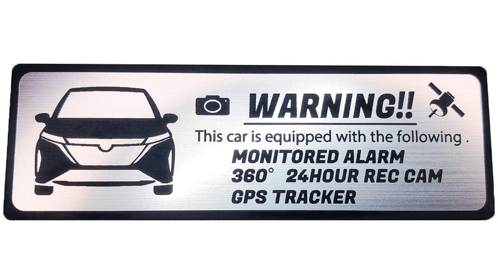 Наклейка-эмблема Honami Works NOTE AURA Security Dash GPS Tracker, 24-часовое наблюдение, камера,