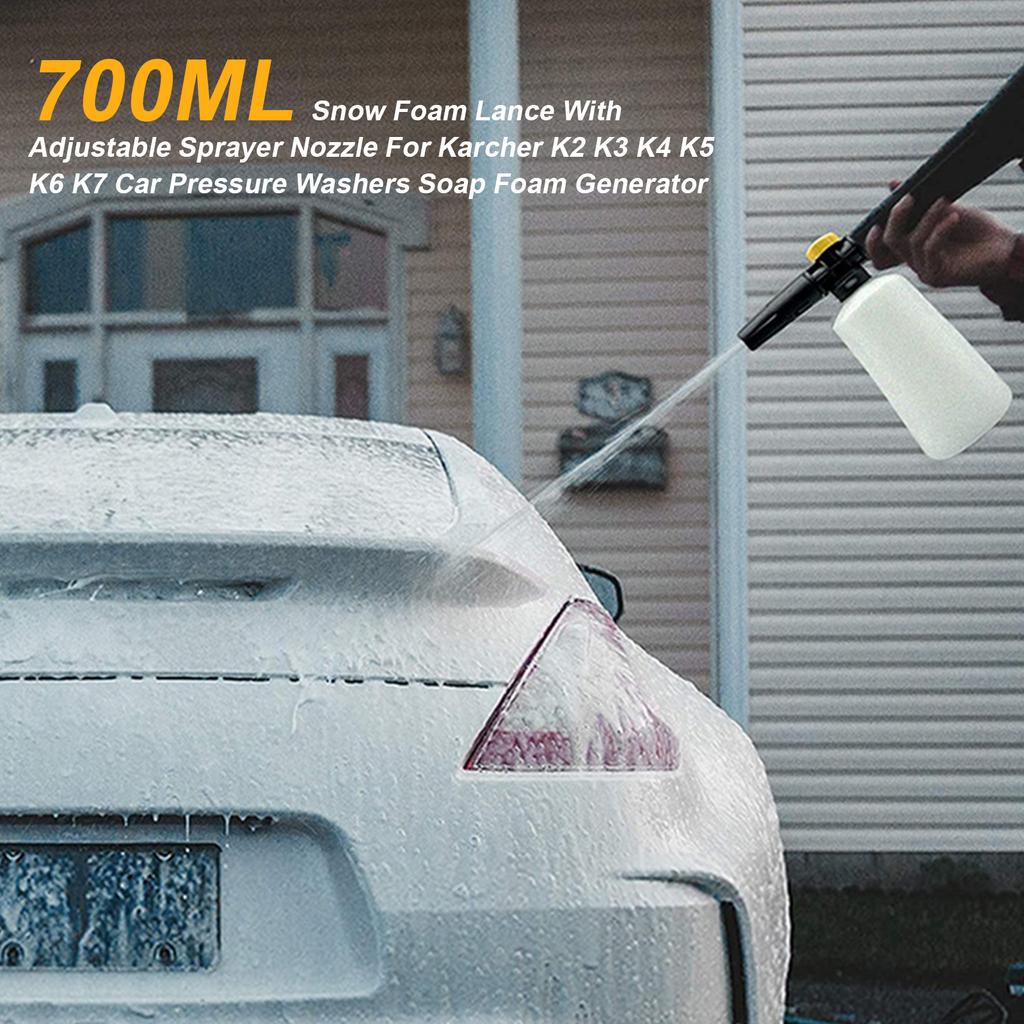 700 мл пенная насадка для снега с регулируемой насадкой-распылителем для автомоек Karcher K2 K3 K4 K5 K6 K7 генератор мыльной пены