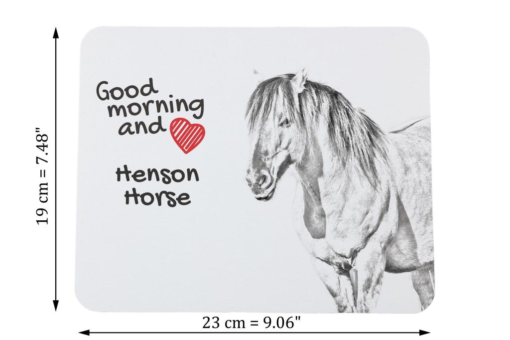 Henson Horse – Mouse pad with print, personalized pad with a horse | Art-Dog