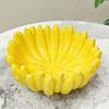 1pc Elegant Banana-Shaped Ceramic Fruit Bowl,Vibrant Yellow Glossy Finish, Petal Like Design,Durable,Food-Safe, Home Decor or Hotel Restaurants