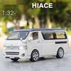 1:Модели игрушечных автомобилей HIACE Масштаб 32 Сплав Литье под давлением MPV Открывающиеся двери Инерционный Звук Свет Автомобиль для деловых поездок Подарки для мальчиков