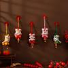 Cartoon Lion Dance Pendant Bell Chinese New Year Gift Lion Dance Keychain  Bag Hanging Accessories