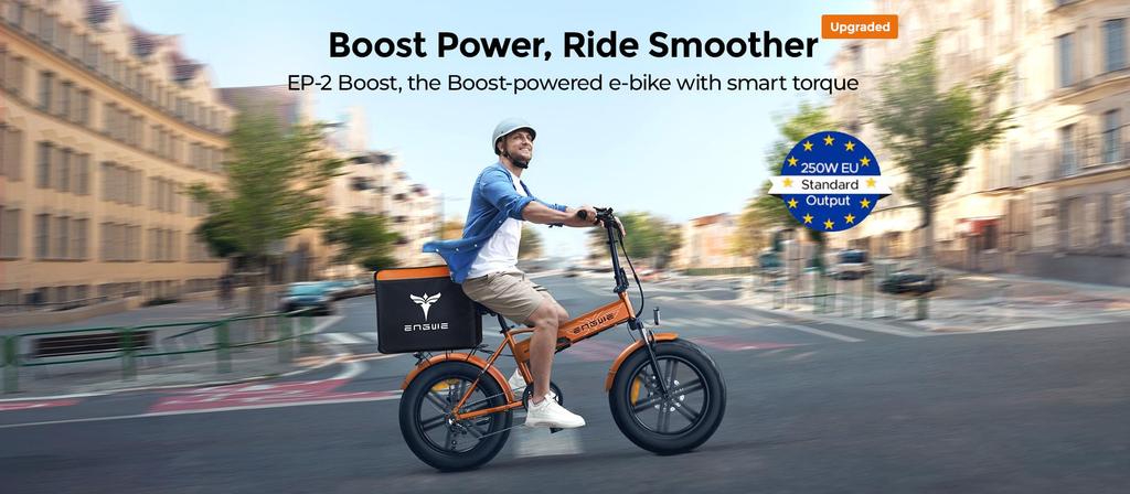 Складной электровелосипед ENGWE EP-2 Boost для взрослых, двигатель 250 Вт, аккумулятор 48 В 13 Ач, велосипед с толстыми шинами 20''*4''