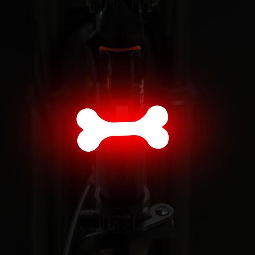 Outdoor Led Warning Bike Lights USB Charging Tail Lamp Creative Bicycle Accessories