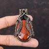 Red Snakeskin Jasper Pendant Copper Wire Wrapped Pendant Top Quality Gemstone Pendant Copper Wire Jewelry Handmade Pendant Anniversary Gift