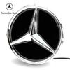 2025 Горячая Для Benz Серебряная Рамка И Черная Рамка 3D Зеркало Передняя Решетка Звезда Эмблема Логотип Для Mercedes Benz W205 W177 W217 R231 W