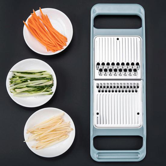 Овощерезка Супер Острая Двусторонняя Многофункциональная Нескользящая Гофрированная Сетка Измельчитель Моркови Огурца Кухонный Инструмент