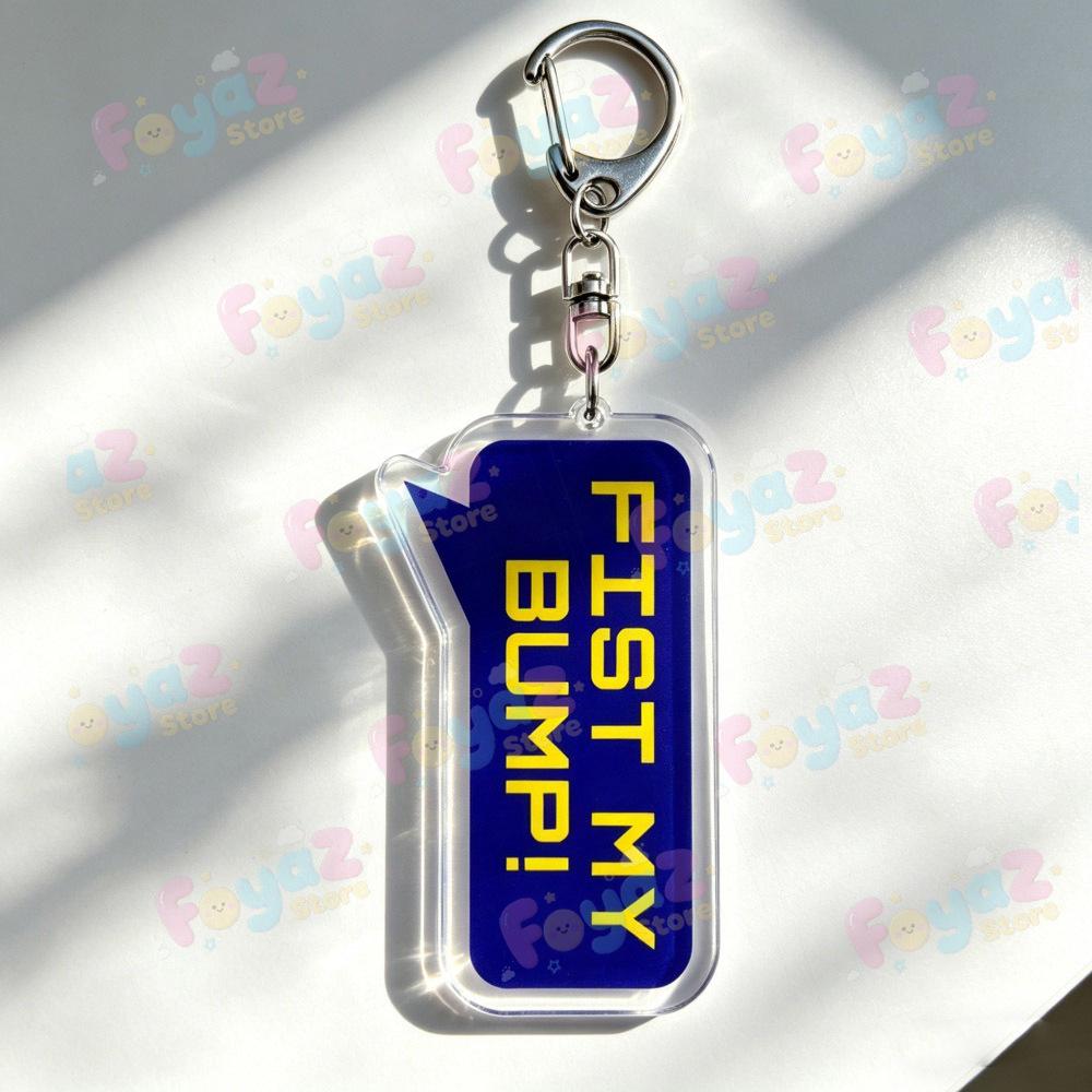 Cartoon Project Hail Mary Keychains Amaze Fist My Bump Keyrings Jewelry Manga Game Fans Gifts