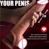 Reusable Soft Silicone Penis Sleeve with Cock Ring Sex Toy Penis Extender Cock Training Enlargement Adult Sex Toy for Men Couple