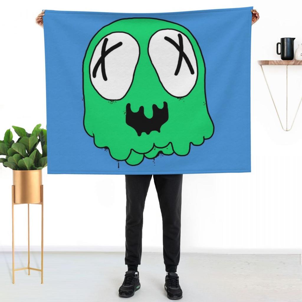 Gooey Ghost Throw Blanket Thin Soft Blanket for Summer Night Sleeping