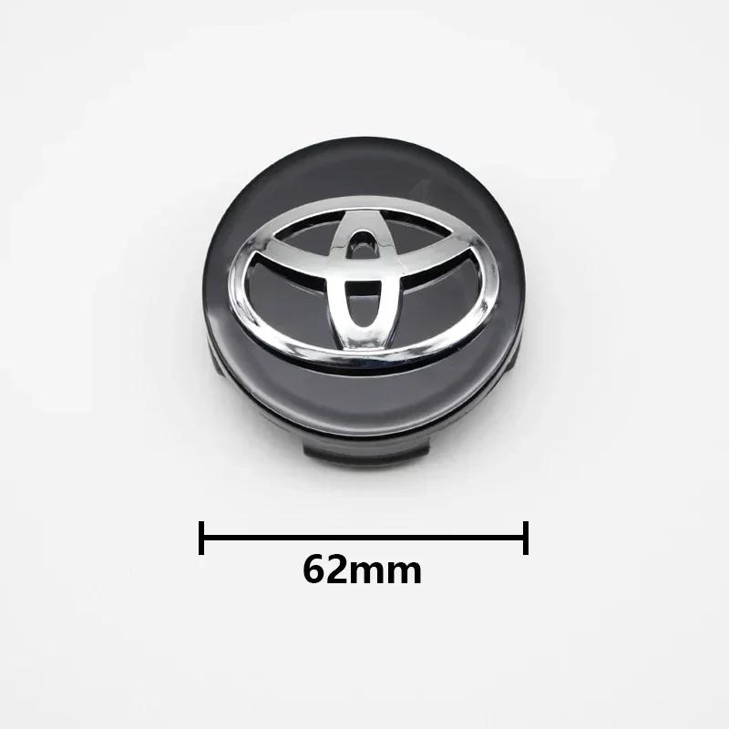 4 шт. 57 мм + 62 мм Колпачок ступицы колеса автомобиля Значок Для Toyota C-hr Prado Rav4 Yaris Hilux Prius Avensis Corolla Camry crown