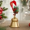 Christmas Bell Hanging Ornaments Rustic Metal Bell Decoration with Artificial Pine