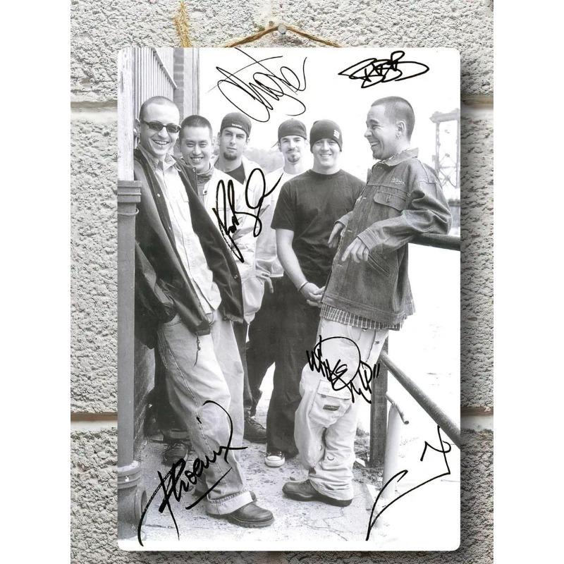 Металлическая табличка Linkin Park, Винтажный постер группы, Настенное искусство