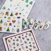 Nail Art Christmas Stickers Santa Claus Snowflake Nail Ornaments 15 Set Christmas Tree Nail Art Stickers