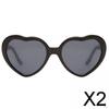 2x Special Effects Glasses Sunglasses Light At Night Beautiful Lights Heart Effect
