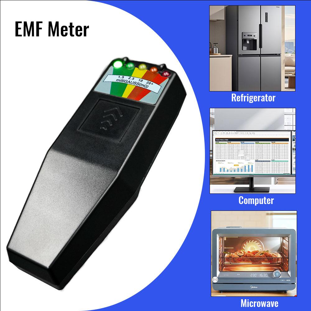 K2 Электромагнитный измеритель, портативный EMF-метр, детектор электромагнитного излучения, на батарейках (включены)
