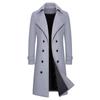 Winter Men Slim Stylish Trench Coat Double Breasted Long Jacket Coat