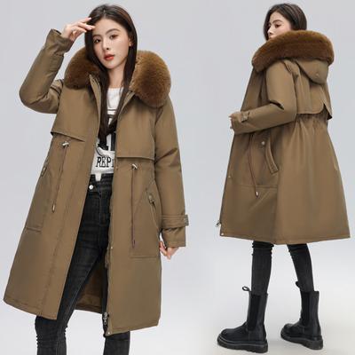 Женский съемный пуховик большого размера 2023, зима Tide