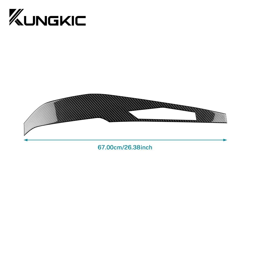 Real Soft Carbon Fiber Sticker For Ford Mustang GT Dark Horse EcoBoost 2024 2025 Instrument Panel Interior Trim Accessories