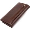 Стильный женский кошелек из натуральной фактурной кожи CANPELLINI Wallet 21607 Коричневый