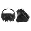WOVTE Scalp Massage Scalp Cleansing Scalp Silicone Head Unisex Brush, Brush, Care, Massager, Wet/Dry Use, (Black)