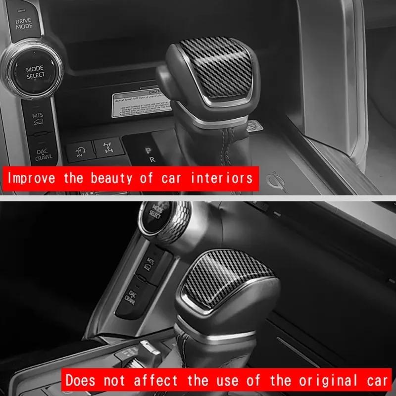 For Toyota Land Cruiser 250 Prado LC250 2024 center console Gear Shift Knob Gear Head cover Sticker Interior Accessories