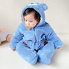 Winter Thick Romper Baby Long Sleeve Jumpsuit Autumn Winter Boys Girls Rompers Hooded Warm Cloth