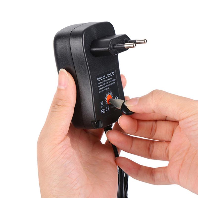 30 Вт 3 В-12 В универсальное зарядное устройство адаптер переменного/постоянного тока импульсный источник питания светодиодный драйвер освещения трансформатор