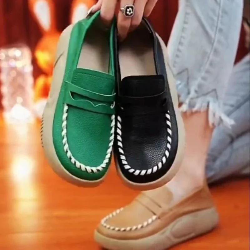 Women's Shoes 2025 Women Sports Shoe Thick Sole Casual Shoes Comfortable Female Vulcanzied Shoes Slip On Wear-resistant Zapatos