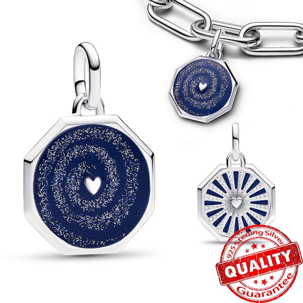 Классическое золотое проволочное сердце и сверкающий циркон из стерлингового серебра 925 пробы, подвеска-шарм "Ангел" для DIY-женского браслета, аксессуары для кулона