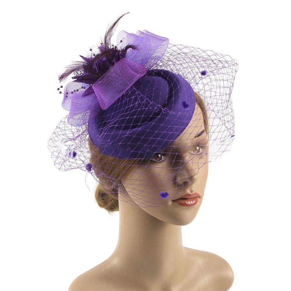 Перья Головной убор невесты Фата Цилиндр Головной убор Досуг Перья Аксессуар для волос Женский