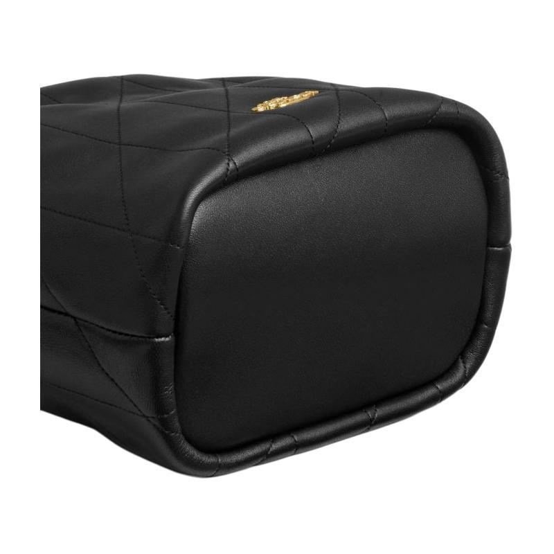 Coach Faye 17 стеганая деталь сумка через плечо из овчины маленькая женская черная